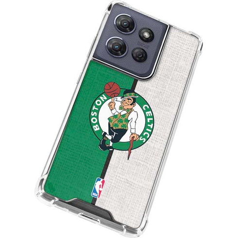 NBA Boston Celtics Canvas Moto G Play 5G (2025) Clear Case